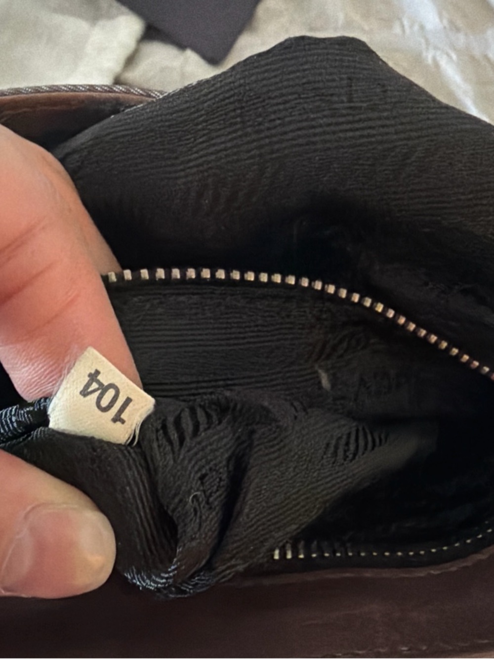 Prada Mini Shoulder Bag in Mauve Brown with Silver Hardware 8x6x2 inches - Picture 11 of 12